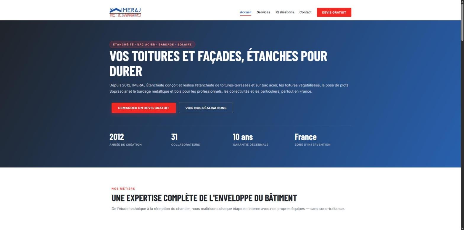 Site web Imeraj Étanchéité